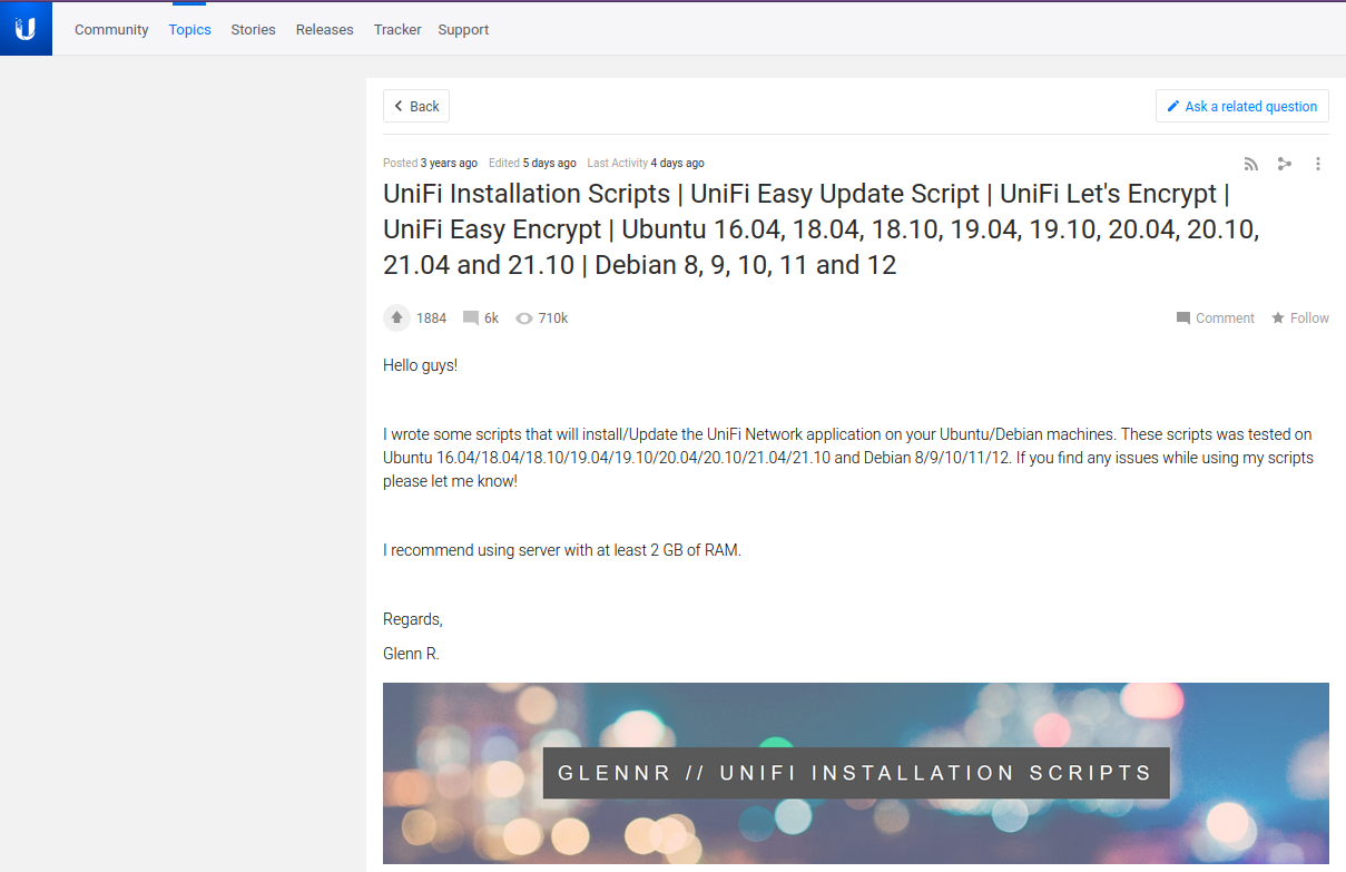 Unifi Easy Update Script