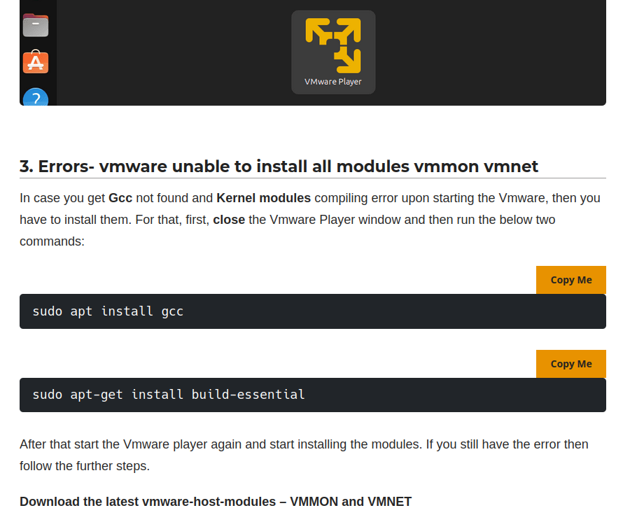 VMWARE Workstation – Probleme mit VMMON und VMNET