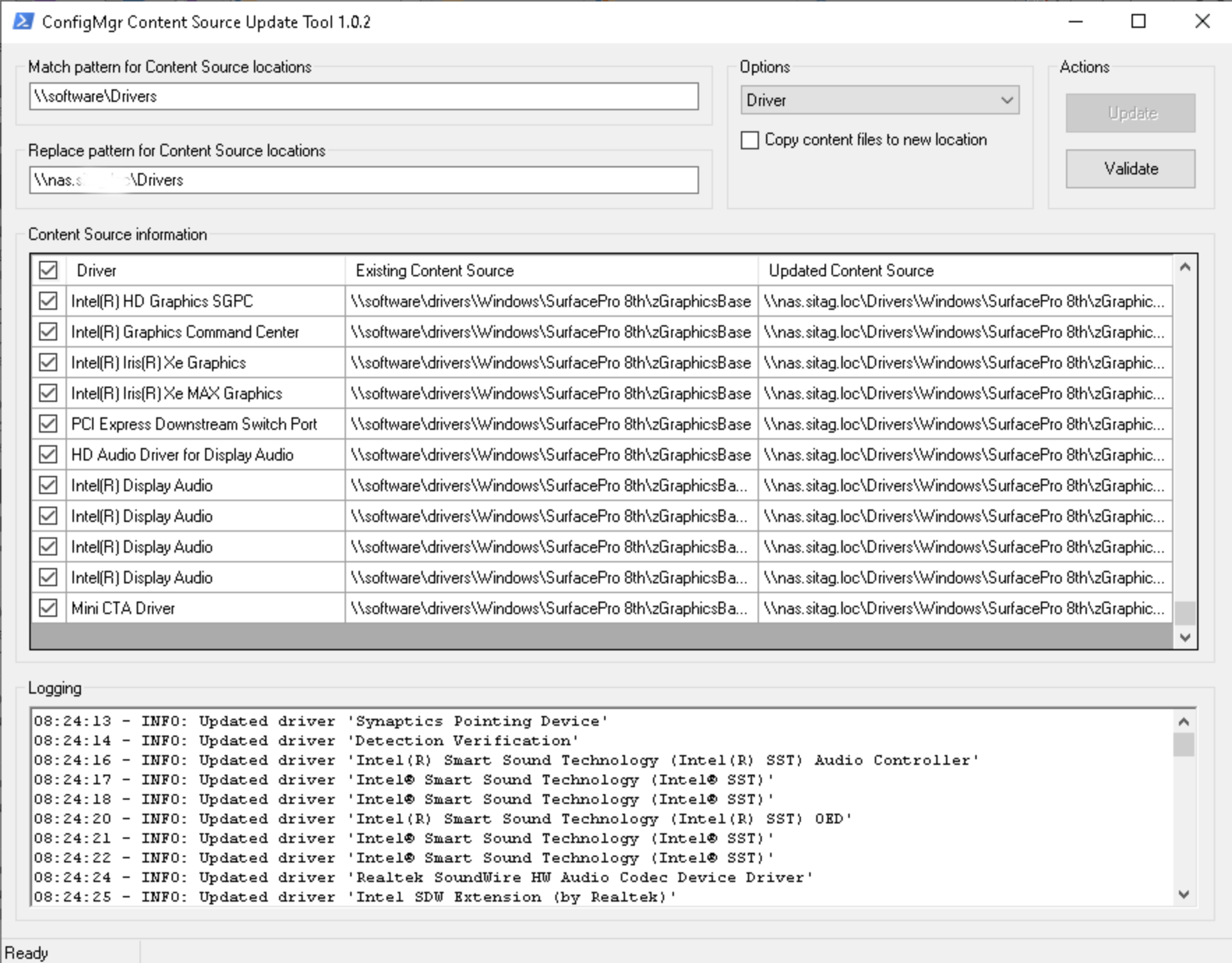 Bulk Source Path change in SCCM (ConfigMgr)