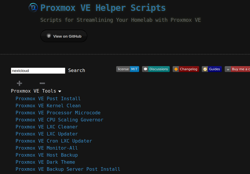 Proxmox Helper Scripts